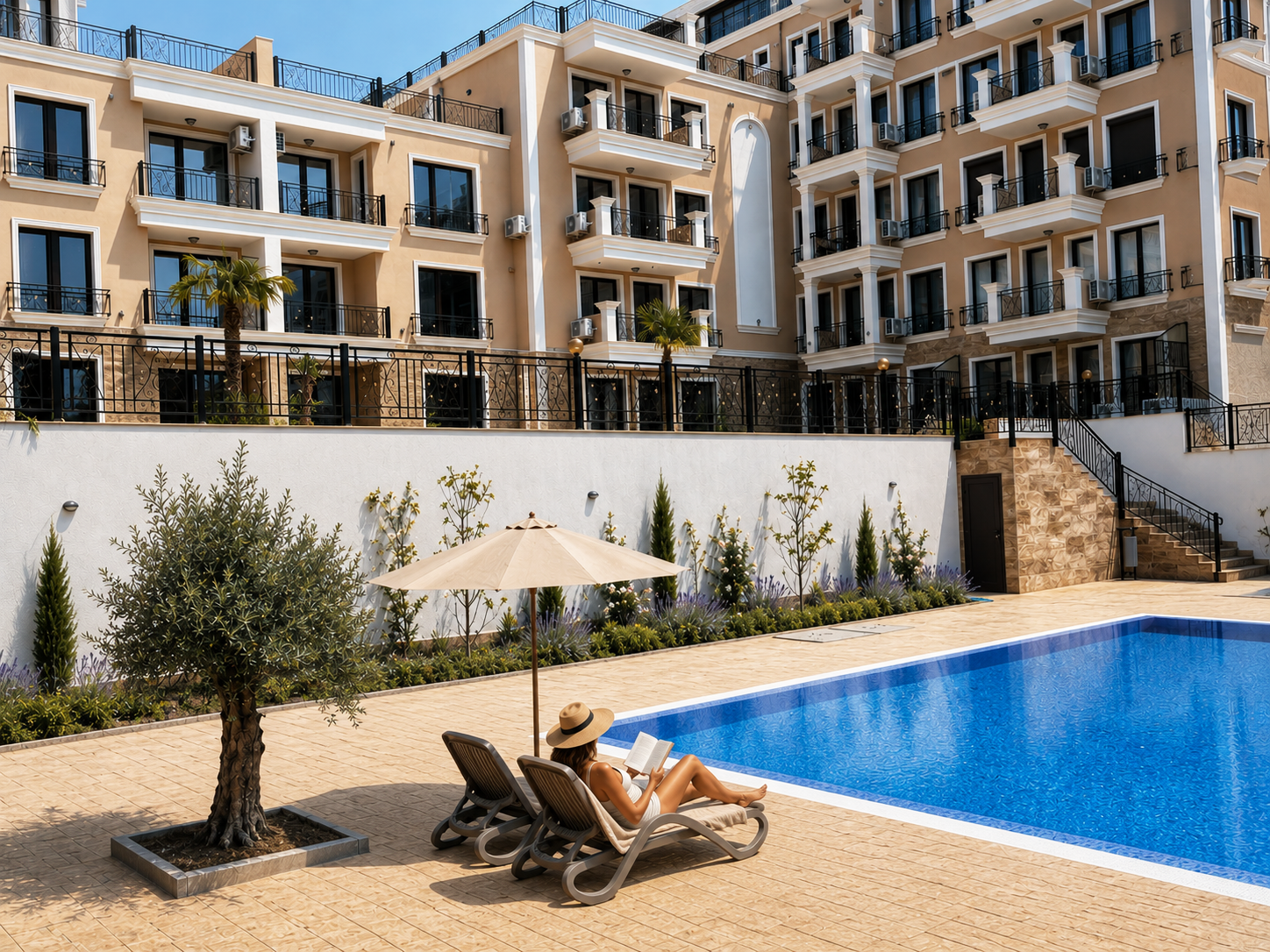 Poolbereich im Emperium Resort