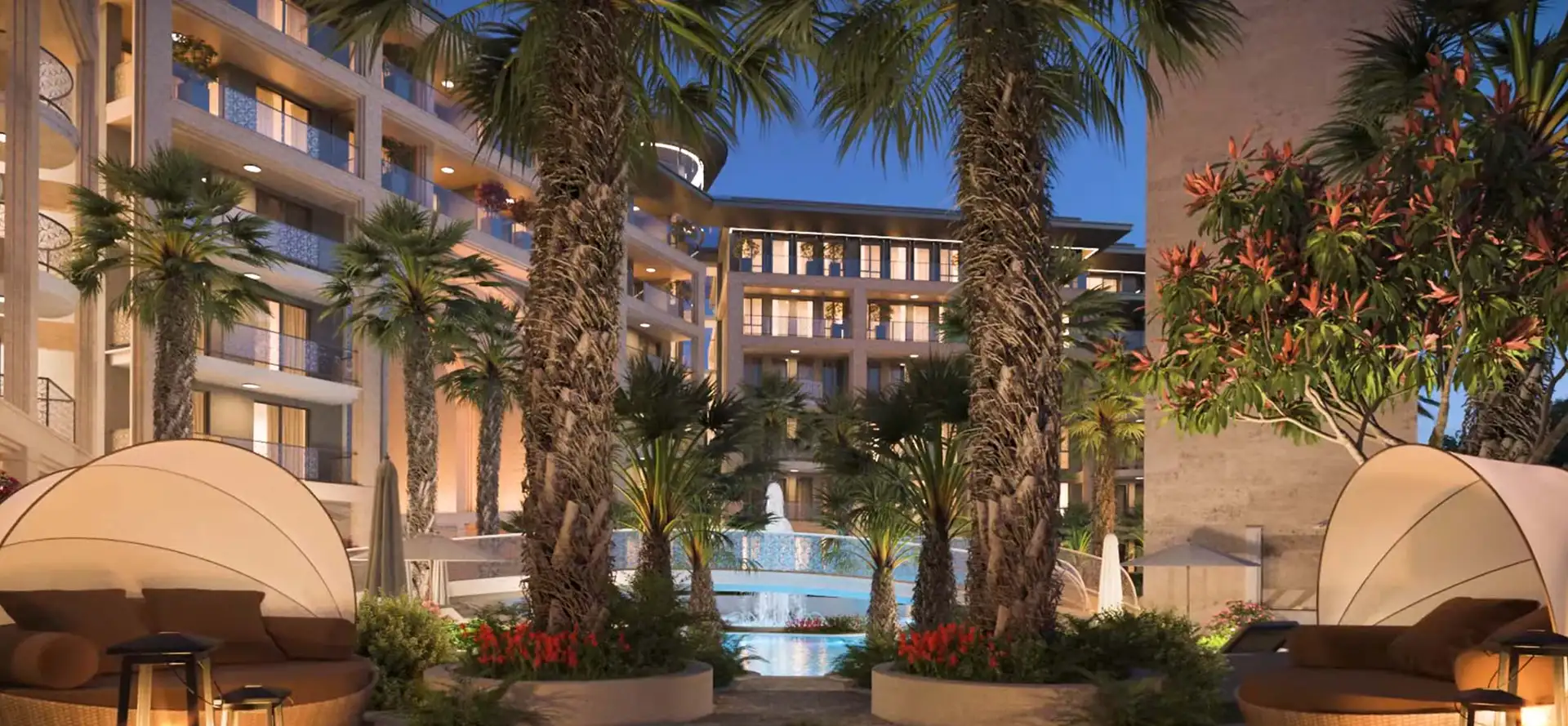 Harmony Suites Sonnenstrand Bulgarien Luxus Apartment Außenanlage