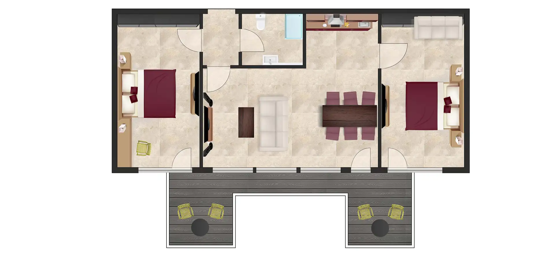 Residenz Emperium Sweti Wlas Grundriss